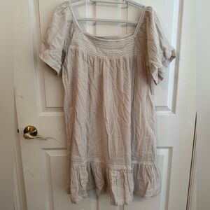 Set of 2 new never worn Wonderly loose cotton dresses size L